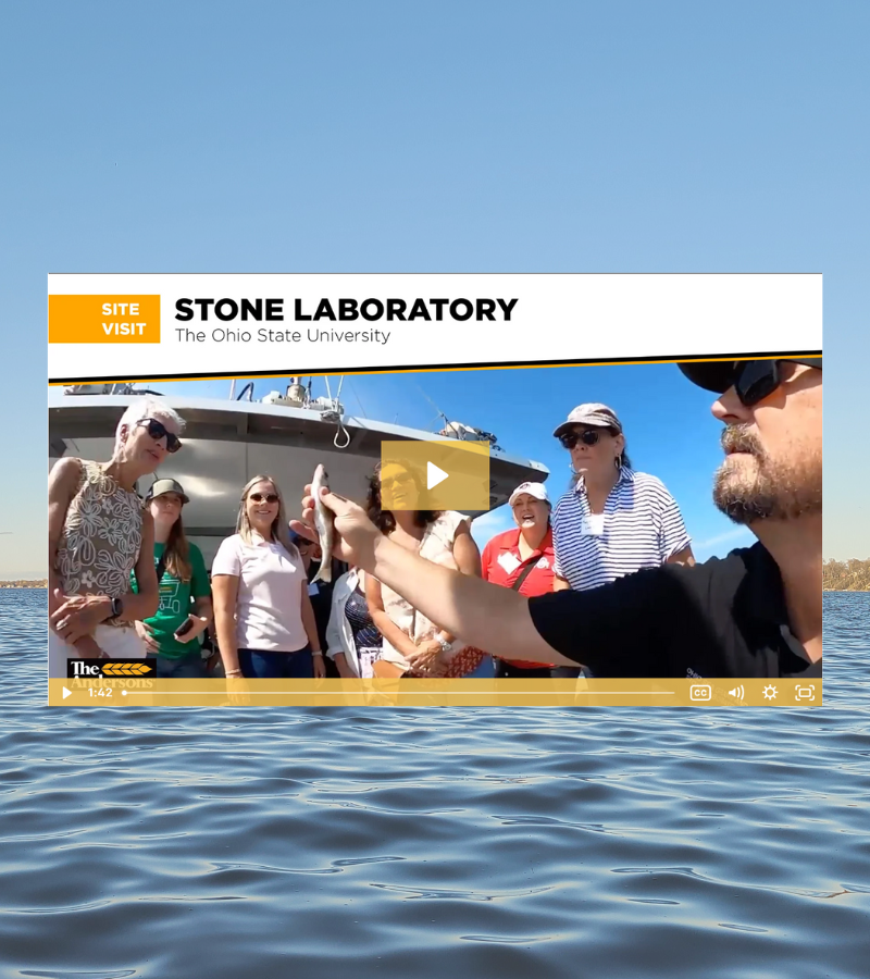 Stone Laboratory video thumbnail overtop of lake scene